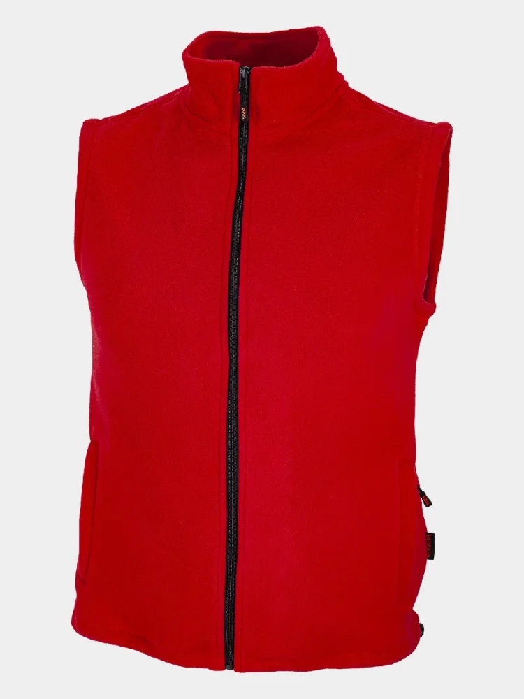 Bennon fleece vest, red