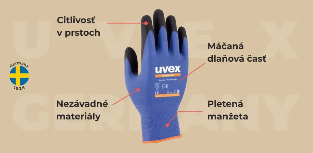 Prednosti rukavíc Uvex Athletic lite 60027
