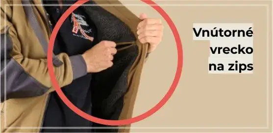 Hnedá pánska mikina Dassy Pulse vutorné vrecko