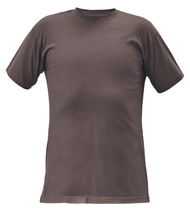 Tričko Cerva TEESTA, krátky rukáv, 100% bavlna, gaštanová