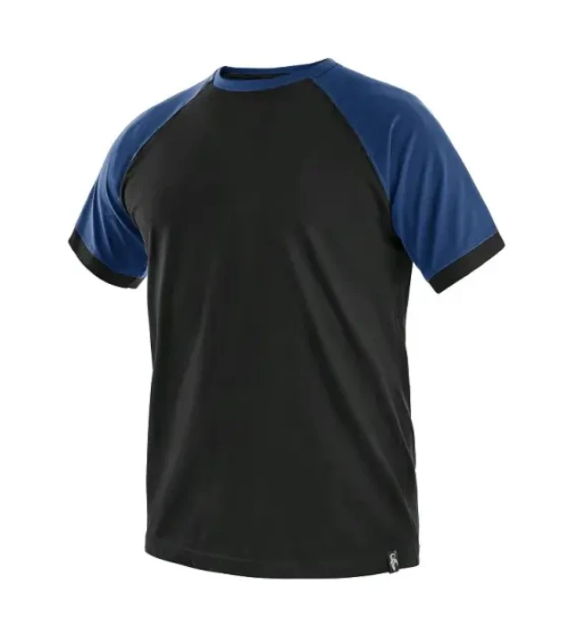 Tričko CXS OLIVER, krátky rukáv, čierno-modré