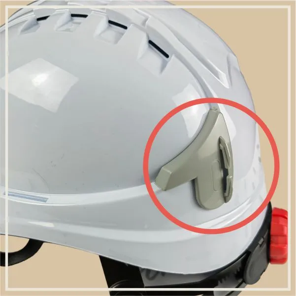 Work helmet Cerva Alpinworker, white, headlamp attachment