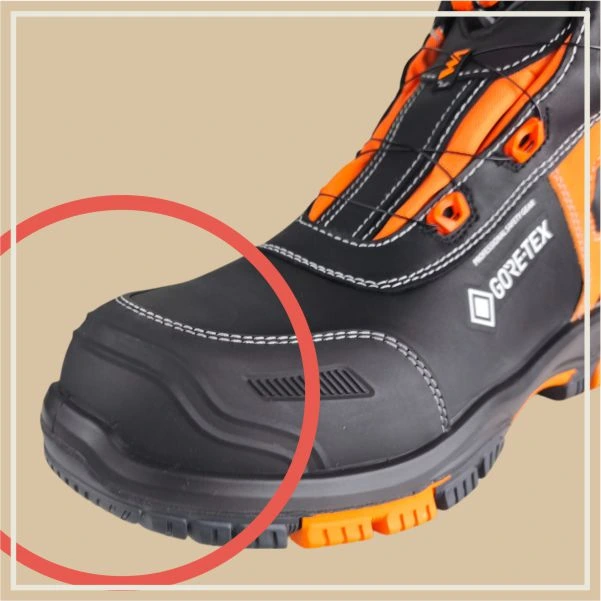 Composite toe cap and anti-perforation midsole
