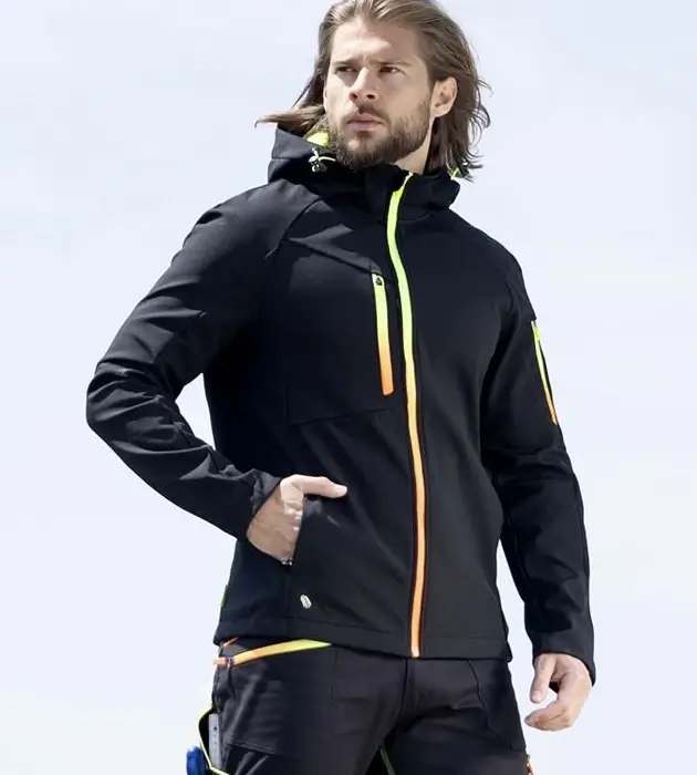 Ardon Creatron softshell jacket, black-neon