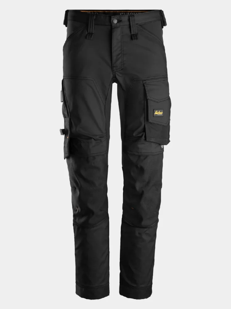 Strečové montérky Snickers AllroundWork Stretch 6341, černé