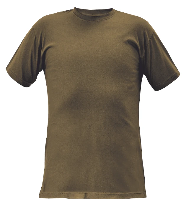 Tričko Cerva TEESTA, krátky rukáv, 100% bavlna, olivová