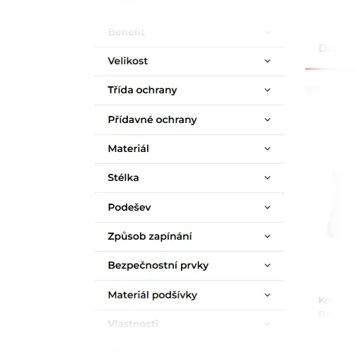 Pracovní oděvy pro firmy - filtrování produktů