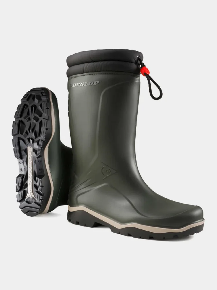 Zateplené holínky DUNLOP Blizzard, do -15°C, bez špičky, zelené