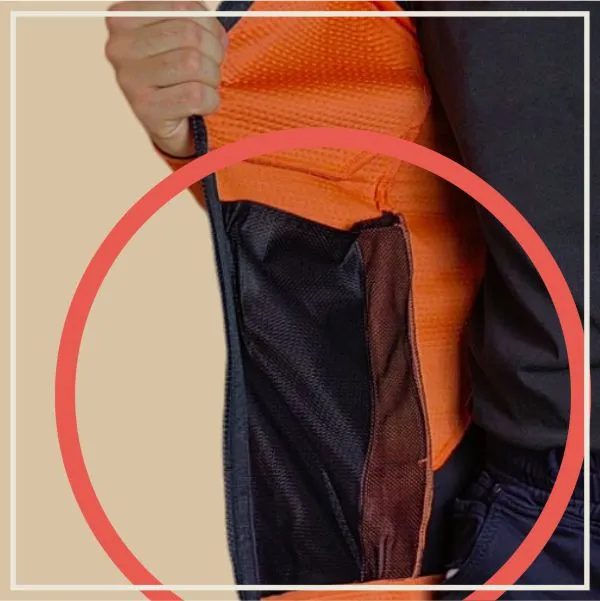 Snickers workwear 8405, oranžová, vnútorné vrecká