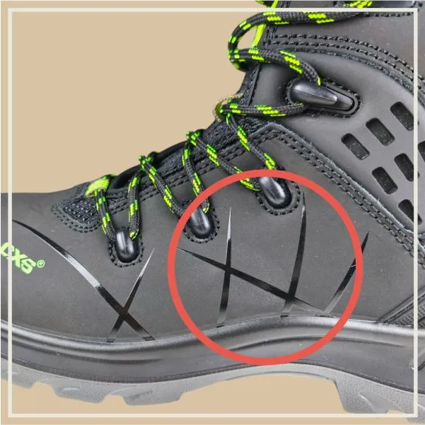 Water-resistant leather with reflective elements